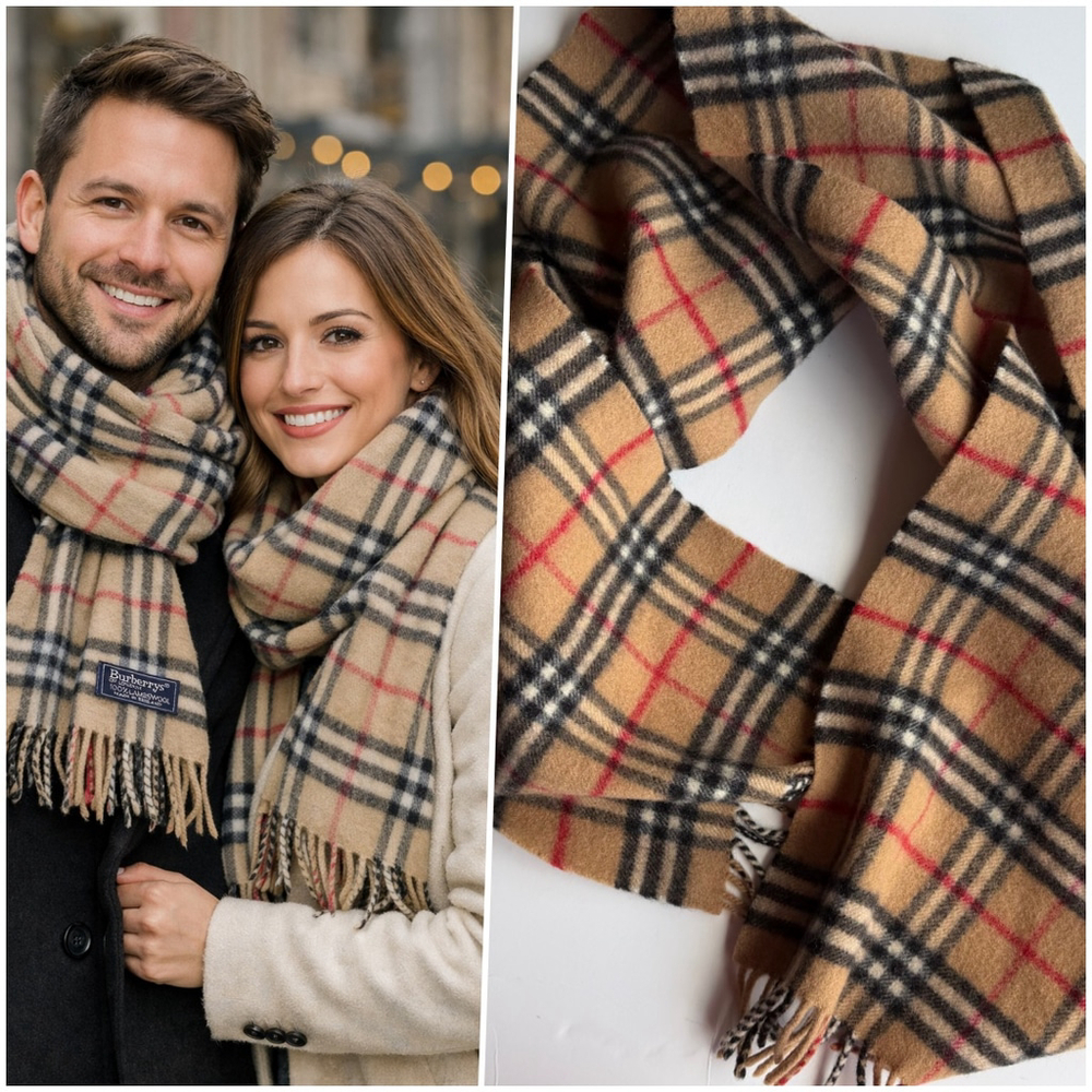 Burberrys Vintage Check Lambswool Scarf MINT
